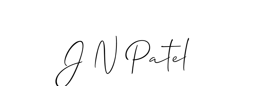 if you are searching for the best signature style for your name J N Patel. so please give up your signature search. here we have designed multiple signature styles  using Allison_Script. J N Patel signature style 2 images and pictures png