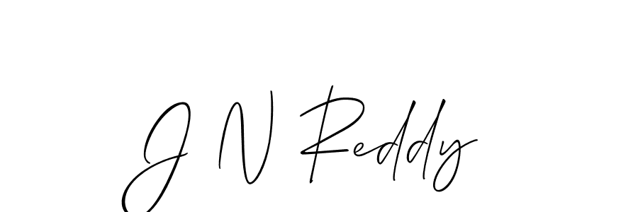 if you are searching for the best signature style for your name J N Reddy. so please give up your signature search. here we have designed multiple signature styles  using Allison_Script. J N Reddy signature style 2 images and pictures png