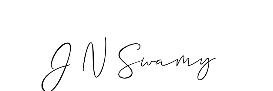 J N Swamy stylish signature style. Best Handwritten Sign (Allison_Script) for my name. Handwritten Signature Collection Ideas for my name J N Swamy. J N Swamy signature style 2 images and pictures png