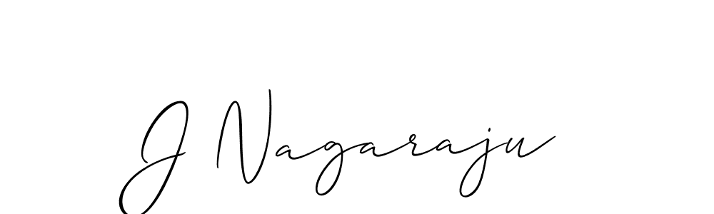 The best way (Allison_Script) to make a short signature is to pick only two or three words in your name. The name J Nagaraju include a total of six letters. For converting this name. J Nagaraju signature style 2 images and pictures png