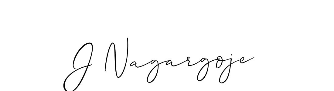 Make a beautiful signature design for name J Nagargoje. With this signature (Allison_Script) style, you can create a handwritten signature for free. J Nagargoje signature style 2 images and pictures png