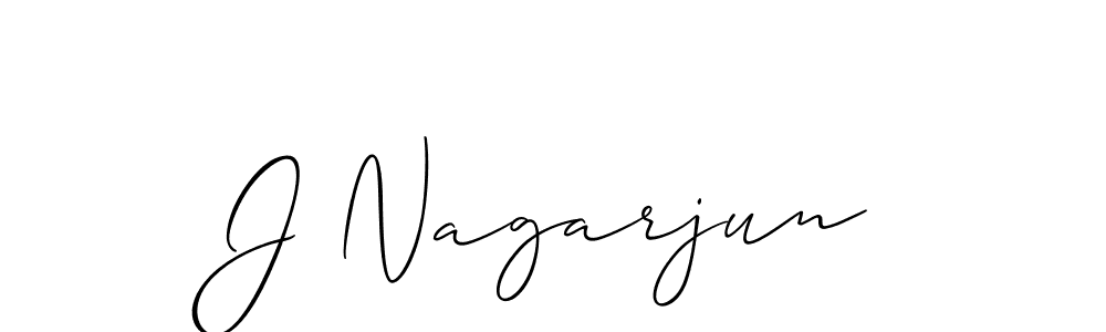 Also we have J Nagarjun name is the best signature style. Create professional handwritten signature collection using Allison_Script autograph style. J Nagarjun signature style 2 images and pictures png