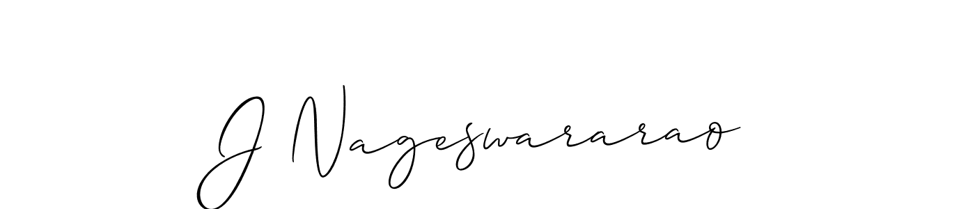 Allison_Script is a professional signature style that is perfect for those who want to add a touch of class to their signature. It is also a great choice for those who want to make their signature more unique. Get J Nageswararao name to fancy signature for free. J Nageswararao signature style 2 images and pictures png