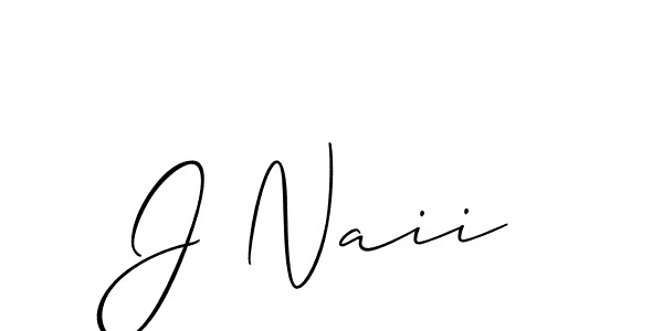 Also You can easily find your signature by using the search form. We will create J Naii name handwritten signature images for you free of cost using Allison_Script sign style. J Naii signature style 2 images and pictures png