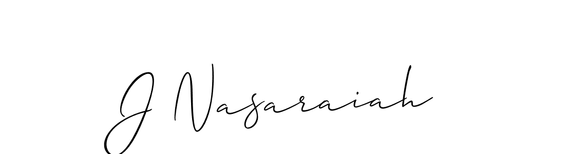 How to Draw J Nasaraiah signature style? Allison_Script is a latest design signature styles for name J Nasaraiah. J Nasaraiah signature style 2 images and pictures png