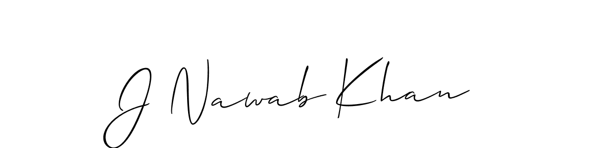 How to Draw J Nawab Khan signature style? Allison_Script is a latest design signature styles for name J Nawab Khan. J Nawab Khan signature style 2 images and pictures png