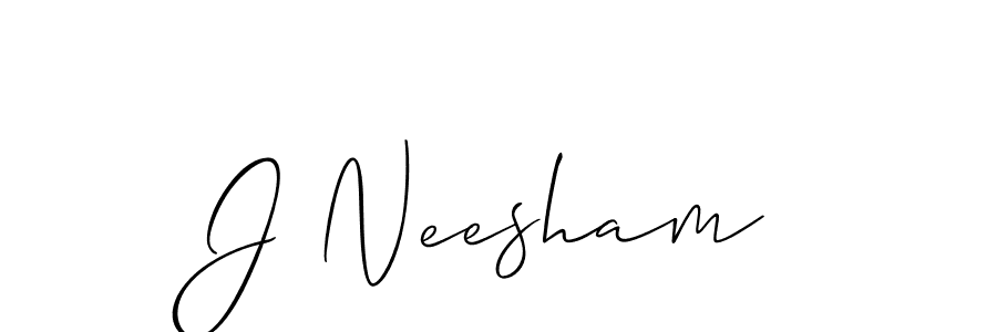 It looks lik you need a new signature style for name J Neesham. Design unique handwritten (Allison_Script) signature with our free signature maker in just a few clicks. J Neesham signature style 2 images and pictures png