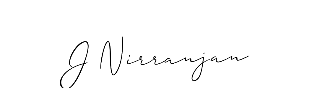 The best way (Allison_Script) to make a short signature is to pick only two or three words in your name. The name J Nirranjan include a total of six letters. For converting this name. J Nirranjan signature style 2 images and pictures png