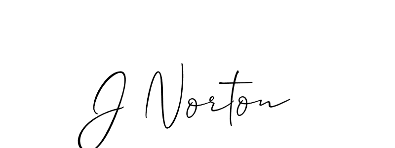 Design your own signature with our free online signature maker. With this signature software, you can create a handwritten (Allison_Script) signature for name J Norton. J Norton signature style 2 images and pictures png