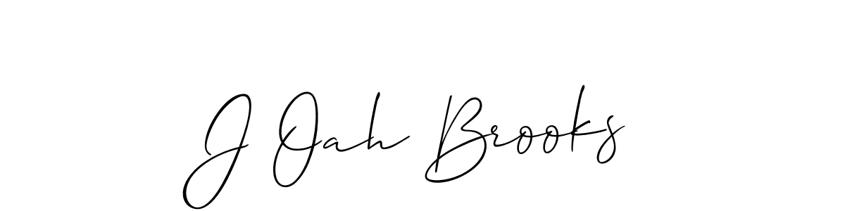 You should practise on your own different ways (Allison_Script) to write your name (J Oah Brooks) in signature. don't let someone else do it for you. J Oah Brooks signature style 2 images and pictures png