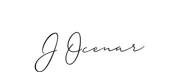 How to make J Ocenar signature? Allison_Script is a professional autograph style. Create handwritten signature for J Ocenar name. J Ocenar signature style 2 images and pictures png