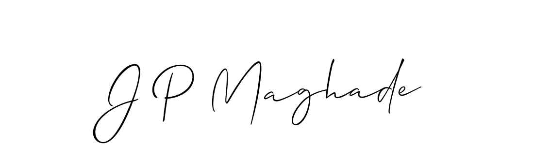 J P Maghade stylish signature style. Best Handwritten Sign (Allison_Script) for my name. Handwritten Signature Collection Ideas for my name J P Maghade. J P Maghade signature style 2 images and pictures png