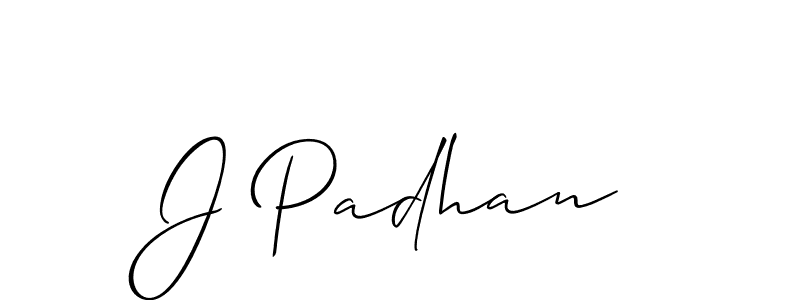 Make a beautiful signature design for name J Padhan. Use this online signature maker to create a handwritten signature for free. J Padhan signature style 2 images and pictures png