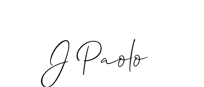 Also You can easily find your signature by using the search form. We will create J Paolo name handwritten signature images for you free of cost using Allison_Script sign style. J Paolo signature style 2 images and pictures png