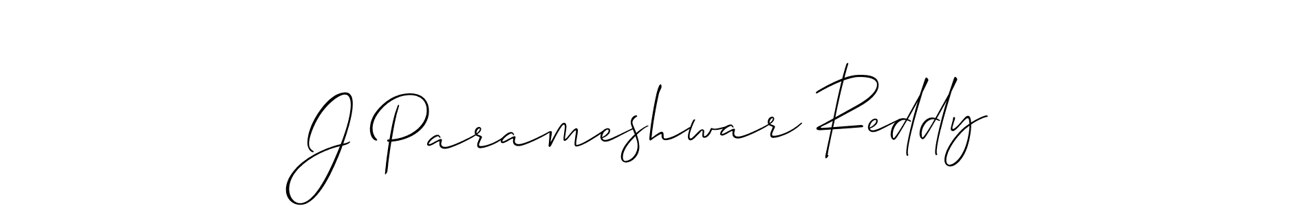The best way (Allison_Script) to make a short signature is to pick only two or three words in your name. The name J Parameshwar Reddy include a total of six letters. For converting this name. J Parameshwar Reddy signature style 2 images and pictures png