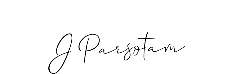 Best and Professional Signature Style for J Parsotam. Allison_Script Best Signature Style Collection. J Parsotam signature style 2 images and pictures png