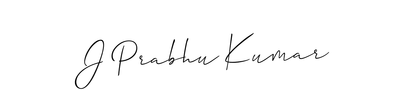 This is the best signature style for the J Prabhu Kumar name. Also you like these signature font (Allison_Script). Mix name signature. J Prabhu Kumar signature style 2 images and pictures png