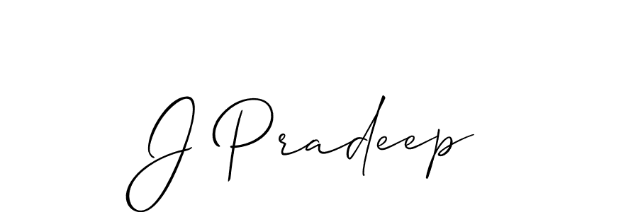 Best and Professional Signature Style for J Pradeep. Allison_Script Best Signature Style Collection. J Pradeep signature style 2 images and pictures png