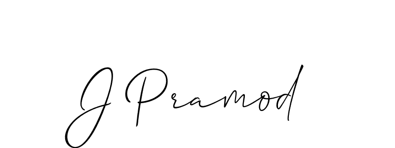 You should practise on your own different ways (Allison_Script) to write your name (J Pramod) in signature. don't let someone else do it for you. J Pramod signature style 2 images and pictures png