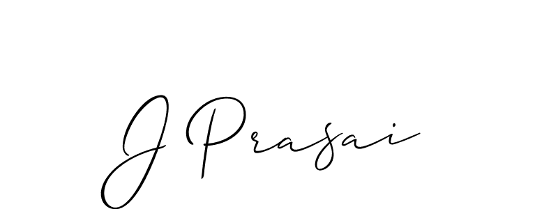 How to make J Prasai signature? Allison_Script is a professional autograph style. Create handwritten signature for J Prasai name. J Prasai signature style 2 images and pictures png