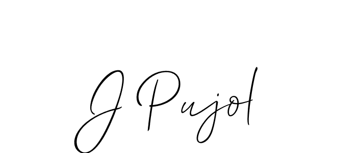 Similarly Allison_Script is the best handwritten signature design. Signature creator online .You can use it as an online autograph creator for name J Pujol. J Pujol signature style 2 images and pictures png