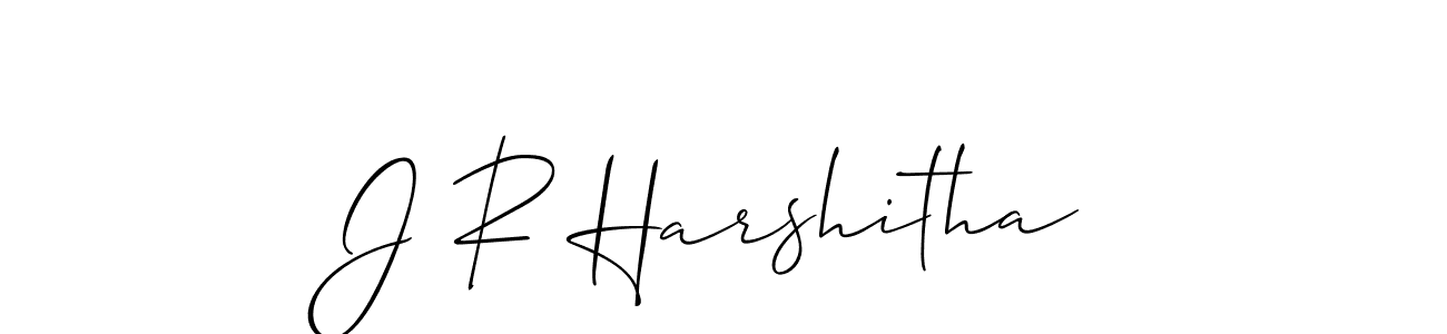 Make a beautiful signature design for name J R Harshitha. Use this online signature maker to create a handwritten signature for free. J R Harshitha signature style 2 images and pictures png