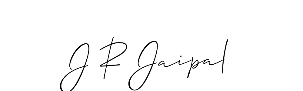 Make a beautiful signature design for name J R Jaipal. Use this online signature maker to create a handwritten signature for free. J R Jaipal signature style 2 images and pictures png
