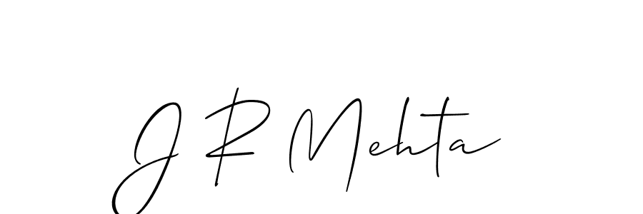 You should practise on your own different ways (Allison_Script) to write your name (J R Mehta) in signature. don't let someone else do it for you. J R Mehta signature style 2 images and pictures png