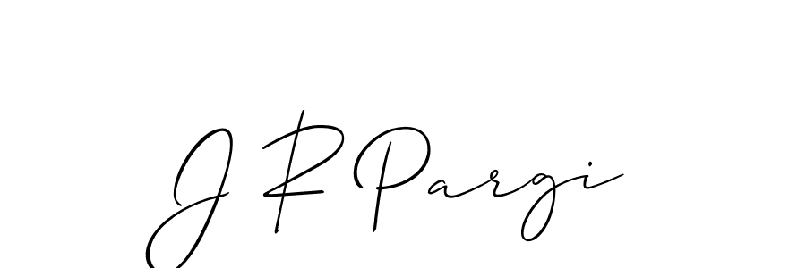 if you are searching for the best signature style for your name J R Pargi. so please give up your signature search. here we have designed multiple signature styles  using Allison_Script. J R Pargi signature style 2 images and pictures png
