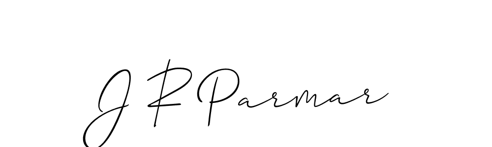 Make a beautiful signature design for name J R Parmar. With this signature (Allison_Script) style, you can create a handwritten signature for free. J R Parmar signature style 2 images and pictures png