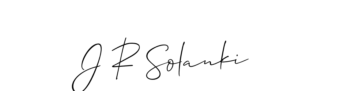 You should practise on your own different ways (Allison_Script) to write your name (J R Solanki) in signature. don't let someone else do it for you. J R Solanki signature style 2 images and pictures png