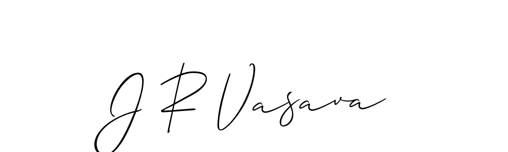 It looks lik you need a new signature style for name J R Vasava. Design unique handwritten (Allison_Script) signature with our free signature maker in just a few clicks. J R Vasava signature style 2 images and pictures png