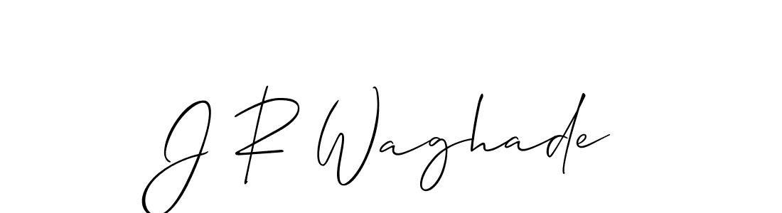 Also You can easily find your signature by using the search form. We will create J R Waghade name handwritten signature images for you free of cost using Allison_Script sign style. J R Waghade signature style 2 images and pictures png