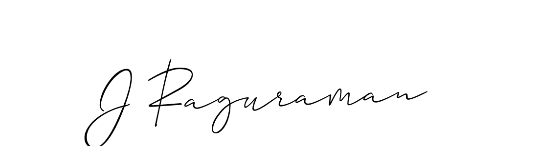 Use a signature maker to create a handwritten signature online. With this signature software, you can design (Allison_Script) your own signature for name J Raguraman. J Raguraman signature style 2 images and pictures png