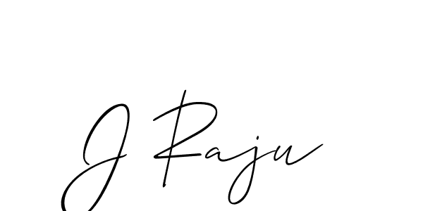 How to make J Raju signature? Allison_Script is a professional autograph style. Create handwritten signature for J Raju name. J Raju signature style 2 images and pictures png