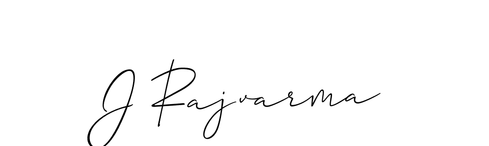 The best way (Allison_Script) to make a short signature is to pick only two or three words in your name. The name J Rajvarma include a total of six letters. For converting this name. J Rajvarma signature style 2 images and pictures png