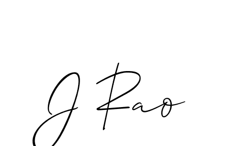 Also we have J Rao name is the best signature style. Create professional handwritten signature collection using Allison_Script autograph style. J Rao signature style 2 images and pictures png