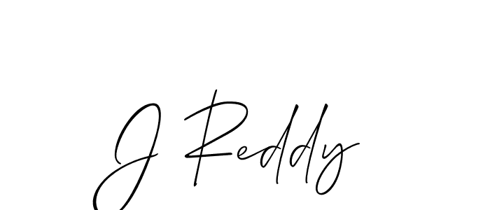 Use a signature maker to create a handwritten signature online. With this signature software, you can design (Allison_Script) your own signature for name J Reddy. J Reddy signature style 2 images and pictures png