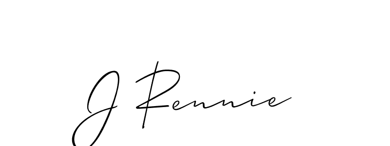 J Rennie stylish signature style. Best Handwritten Sign (Allison_Script) for my name. Handwritten Signature Collection Ideas for my name J Rennie. J Rennie signature style 2 images and pictures png