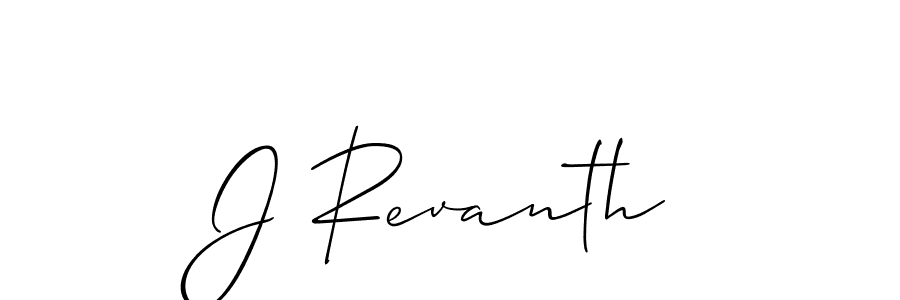 Make a beautiful signature design for name J Revanth. Use this online signature maker to create a handwritten signature for free. J Revanth signature style 2 images and pictures png