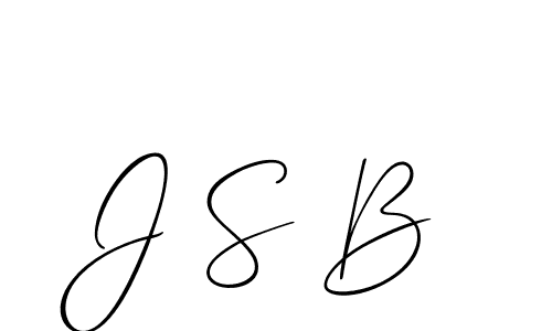 Allison_Script is a professional signature style that is perfect for those who want to add a touch of class to their signature. It is also a great choice for those who want to make their signature more unique. Get J S B name to fancy signature for free. J S B signature style 2 images and pictures png