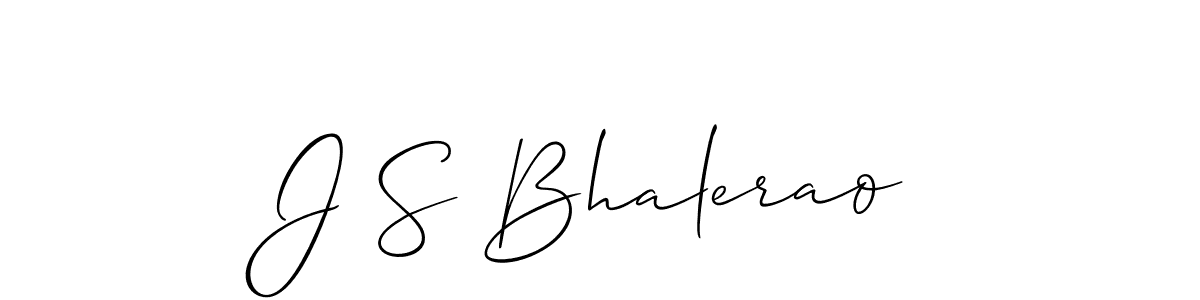 Allison_Script is a professional signature style that is perfect for those who want to add a touch of class to their signature. It is also a great choice for those who want to make their signature more unique. Get J S Bhalerao name to fancy signature for free. J S Bhalerao signature style 2 images and pictures png