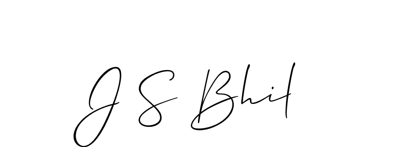 J S Bhil stylish signature style. Best Handwritten Sign (Allison_Script) for my name. Handwritten Signature Collection Ideas for my name J S Bhil. J S Bhil signature style 2 images and pictures png