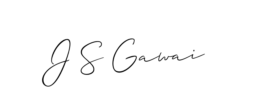 Use a signature maker to create a handwritten signature online. With this signature software, you can design (Allison_Script) your own signature for name J S Gawai. J S Gawai signature style 2 images and pictures png