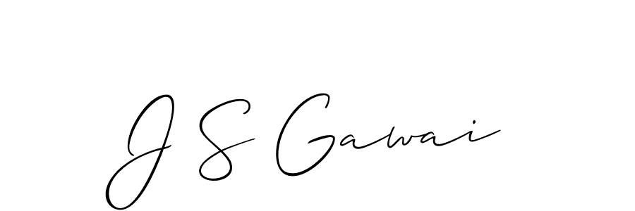How to Draw J S Gawai signature style? Allison_Script is a latest design signature styles for name J S Gawai. J S Gawai signature style 2 images and pictures png