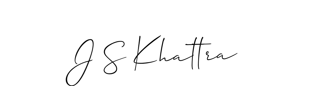 Make a short J S Khattra signature style. Manage your documents anywhere anytime using Allison_Script. Create and add eSignatures, submit forms, share and send files easily. J S Khattra signature style 2 images and pictures png