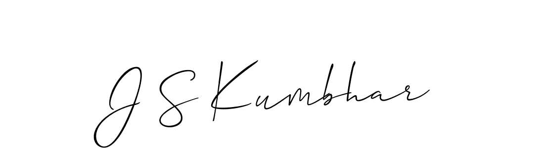 You can use this online signature creator to create a handwritten signature for the name J S Kumbhar. This is the best online autograph maker. J S Kumbhar signature style 2 images and pictures png