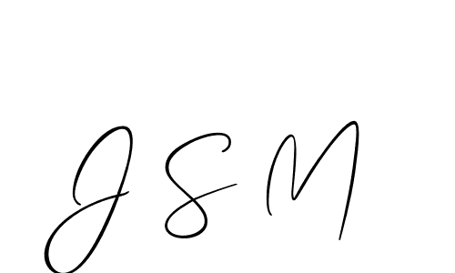 How to make J S M signature? Allison_Script is a professional autograph style. Create handwritten signature for J S M name. J S M signature style 2 images and pictures png