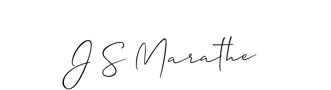 J S Marathe stylish signature style. Best Handwritten Sign (Allison_Script) for my name. Handwritten Signature Collection Ideas for my name J S Marathe. J S Marathe signature style 2 images and pictures png