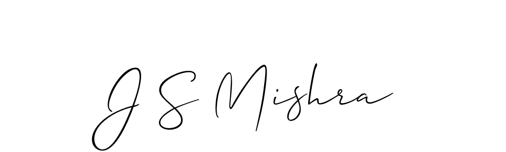 Design your own signature with our free online signature maker. With this signature software, you can create a handwritten (Allison_Script) signature for name J S Mishra. J S Mishra signature style 2 images and pictures png